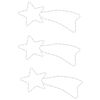 vidaXL Коледни фигури комети с 48 светодиода 3 бр топло бяло 65x28 см