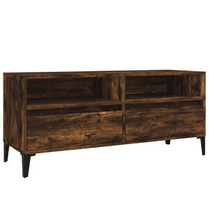 vidaXL ТB шкаф, опушен дъб, 100x34,5x44,5 см, инженерно дърво