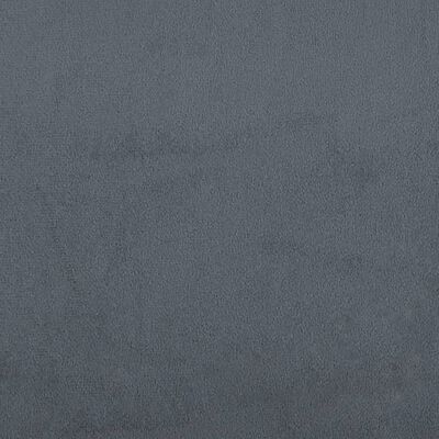 vidaXL Пейка с възглавници, тъмносива, 120,5x65x75 см, кадифе