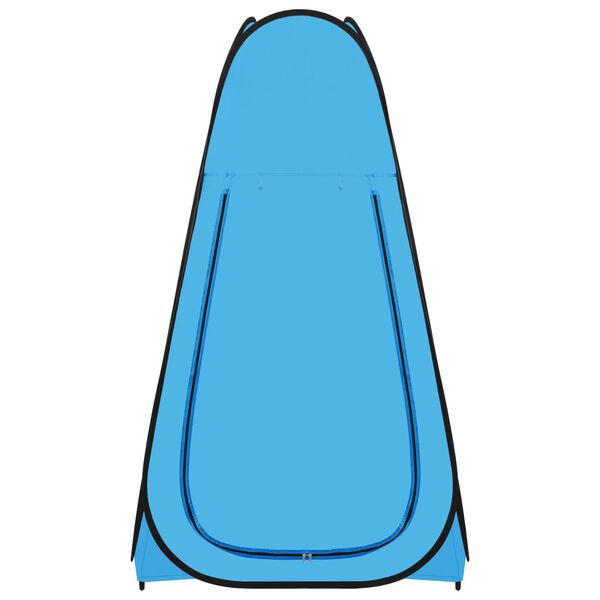 vidaXL Pop up палатка за душ, синя