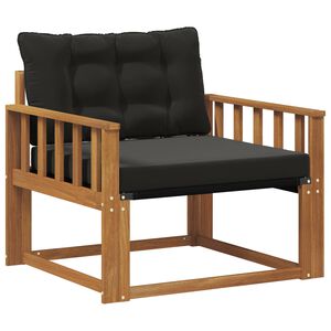 vidaXL Комплект дивани за открито Солидно акациево дърво и текстилена