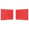 vidaXL Стена на палатка за парти 2 pcs Червено 300 x 195 см