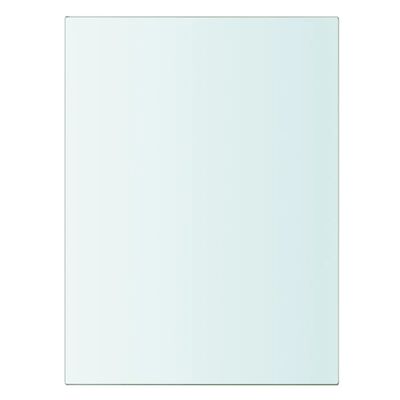 vidaXL Плоча за рафт, прозрачно стъкло, 20 x 15 см