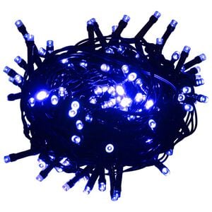 vidaXL LED стринг с 2000 LED синьо 200 м PVC