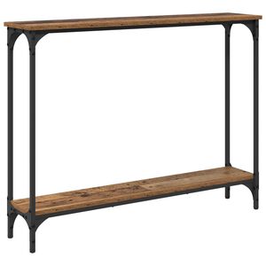 vidaXL Конзолна маса Старо дърво 100 x 22,5 x 75 см Инженерно дърво