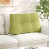 vidaXL Възглавница за гръб Светло зелено 80 x 24 x 50 см текстил