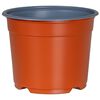 vidaXL Кръгла саксия за цветя 50 бр. Теракота &Oslash; 10 x 8 см Пластмаса