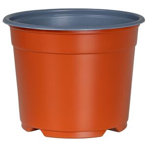 vidaXL Кръгла саксия за цветя 50 бр. Теракота &Oslash; 10 x 8 см Пластмаса