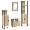 vidaXL Комплект мебели за баня 4 бр. Сонома дъб 33 x 33 x 185,5 см