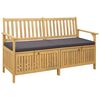 vidaXL Пейка с място за съхранение 2 -Seater 148 x 63 x 84 см