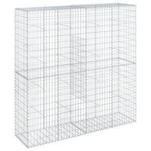 vidaXL Габионна кошница с покритие, 200x50x200 см, поцинковано желязо
