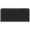 vidaXL Градински плантери с 2 саксии 2 бр черни 90x20x40 см полиратан