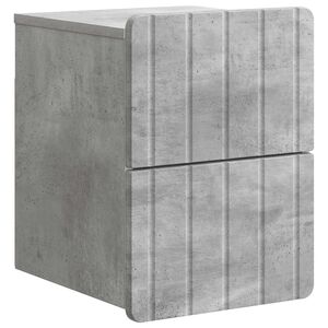 vidaXL Спален шкаф с монтаж на стена Бетонно сиво 33 x 34,5 x 43 см
