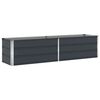 vidaXL Кашпа Антрацит 195 x 50 x 45 см Галванизирана стомана