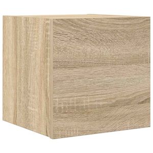 vidaXL ТВ шкаф за стенен монтаж, дъб сонома, 30,5x30x30 см