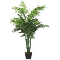 vidaXL Изкуствена палма 18 листа 80 см зелена