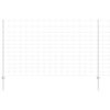 vidaXL Оградата за открито с постове 25 x 1,4 м Поцинкована стомана