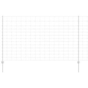 vidaXL Оградата за открито с постове 25 x 1,4 м Поцинкована стомана