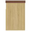 vidaXL Пейка за обувки, дъб сонома, 80x30x47 см, инженерно дърво