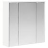 vidaXL Шкаф с огледало за баня Бяло 63,5 x 16 x 62,5 см