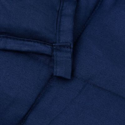 vidaXL Утежнено одеяло синьо 138x200 см 6 кг плат