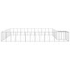 vidaXL Клетка за кучета, сребриста, 30,25 м&sup2;, стомана