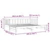 vidaXL Разтегателно дневно легло, черно, 2x(90x190) см, бор масив