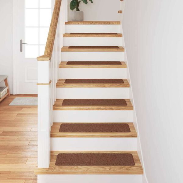 vidaXL Килимчета против подхлъзване за стълби 15 pcs Жълто 75 x 20 cm