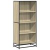 vidaXL Библиотека, сонома дъб, 60x35x139 см, инженерно дърво