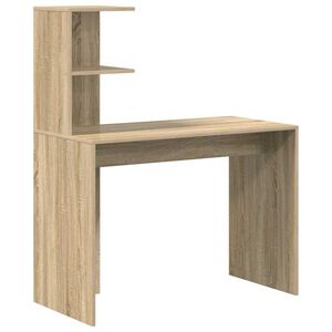vidaXL Бюро Сонома дъб 102 x 50 x 124 см Инженерна дървесина