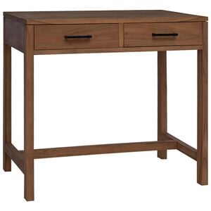 vidaXL 桌 с чекмеджета Натурално Солидно тиково дърво 80 x 50 x 75 cm