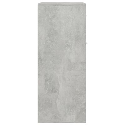 vidaXL Бюфет, бетонно сив, 60x30x75 см, ПДЧ