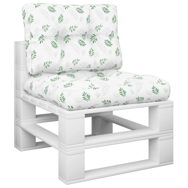 vidaXL Палетни възглавници, 2 бр, на листа, текстил