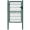 vidaXL 2D Оградна порта (единична) зелена 100x120 см