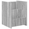 vidaXL Етажерка за списания с рафт Сив Сонома 35 x 35 x 45 см