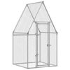 vidaXL Клетка за пилета сребриста 100x100x190 см поцинкована стомана