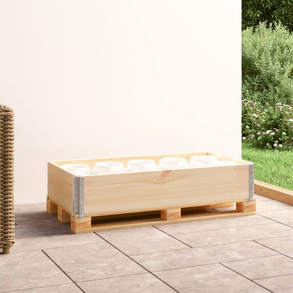 vidaXL Палетна страница, 50x100 см, борова дървесина масив