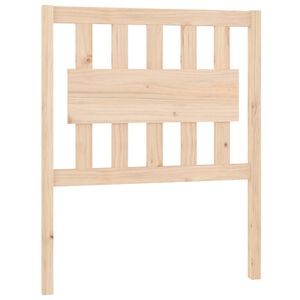 vidaXL Горна табла за легло, 80,5x4x100 см, бор масив