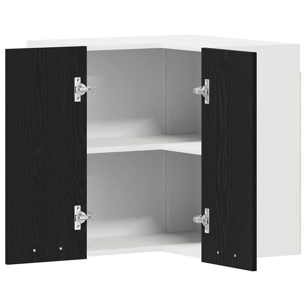 vidaXL Висящ шкаф Lyon Черния дъб 57 x 57 x 60 см Инженерно дърво