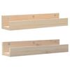 vidaXL Стенни рафтове, 2 бр, 50x12x9 см, масивно борово дърво