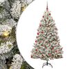 vidaXL С изкуствено коледно дърво 180 cm 300 LED светодиода Топло бяло