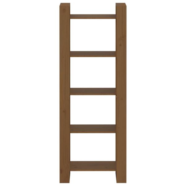 vidaXL Библиотека/разделител за стая, меденокафява, 60x35x160 см, бор