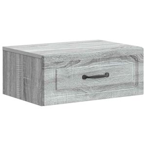 vidaXL Спален шкаф с монтаж на стена Сива сонома 49 x 34,5 x 20 см