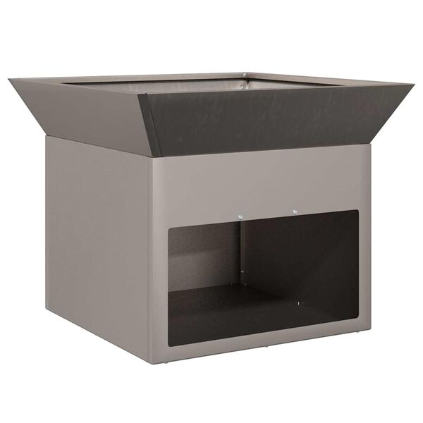 vidaXL Огнище Ръждясало 50 x 50 x 40 cm Патинираща стомана