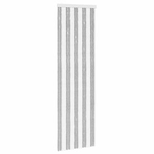 vidaXL Мрежа против насекоми Шенил Сив и бял 56 x 185 cm 100% ПП