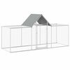 vidaXL Птичарник, 3x1x1,5 м, поцинкована стомана