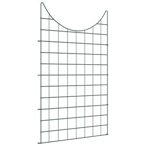 vidaXL Комплект ограда за езеро 8 pcs Зелен 50 x 80 cm Стомана