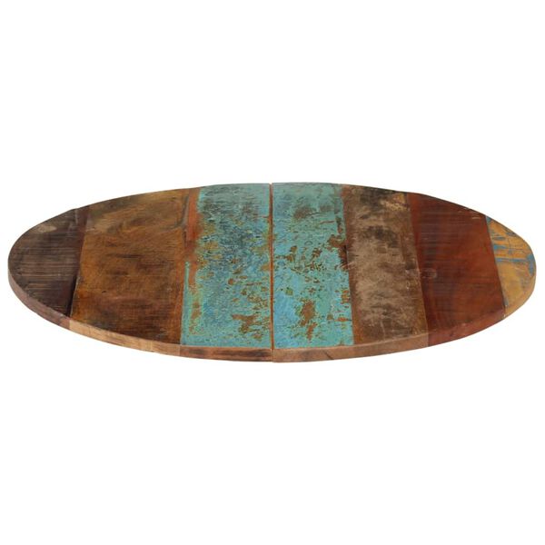 vidaXL Кръгъл плот за маса, 60 см, 15-16 мм, регенерирано дърво масив