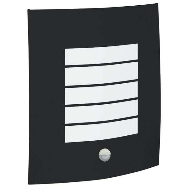 vidaXL Външна стенна лампа Черно 23.5 x 9 x 26 см