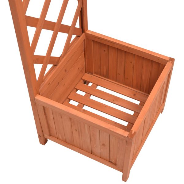 vidaXL Арка с пергола за рози със саксии, 180х40х205 см